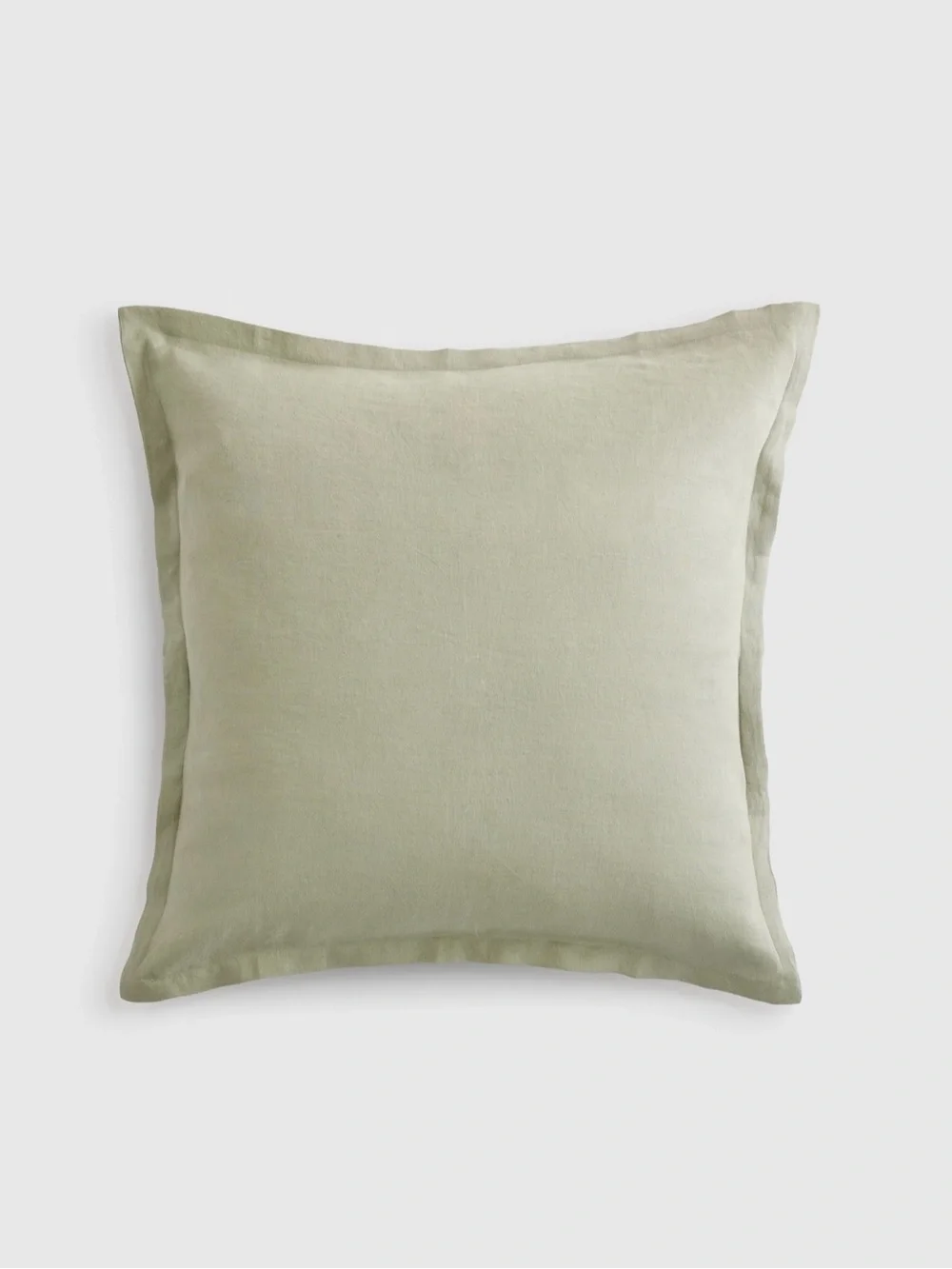 Quince Linen Euro Pillow Cover in Willowleaf